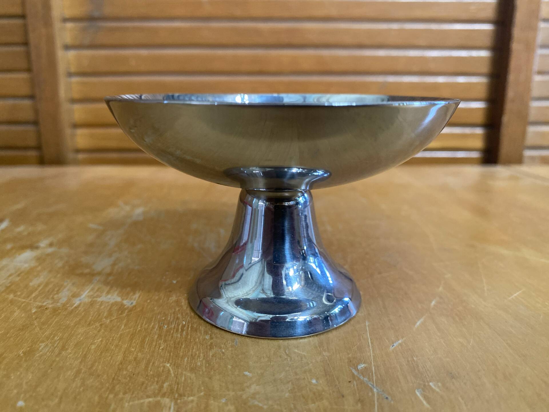 Set of 6 ice cream bowls guy degrenne stainless steel vintage design #e408