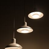 Set of 3 "Type 728" pendant lamps by E.S. Horn (Aalestrup) / 1980s / Danish modern design