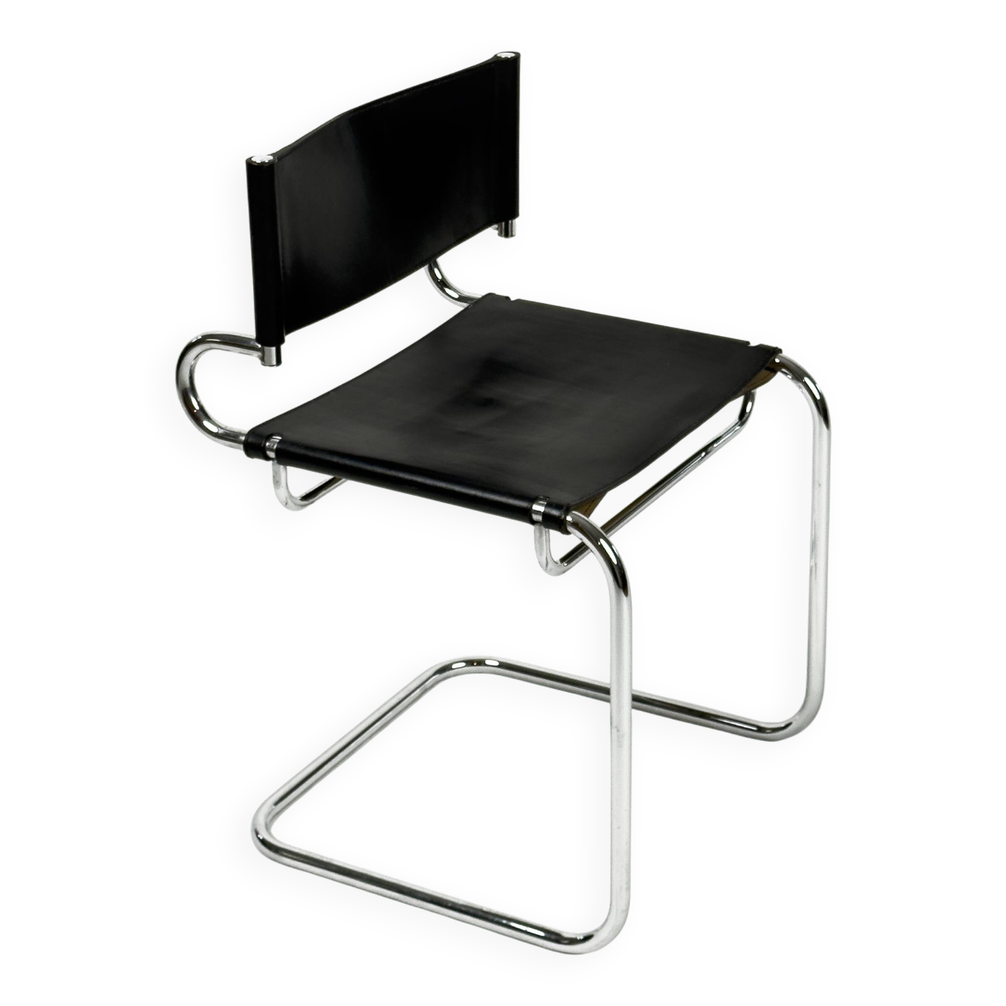 "Terrj" leather chair by Luigi Saccardo for Arrmet – Italy, 1970s