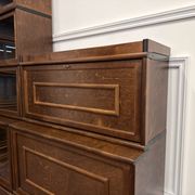 Classic English Globe Wernicke Style Corner Bookcase