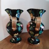 Pair of two Monaco Vallauris vases