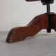 Oak office chair with a spring system and height adjustable, 1930s.