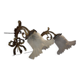 Appliques style louis xv en bronze (la paire )