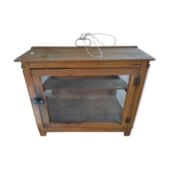 Vintage antique wooden pantry 54 cm