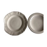 Product BHV Plate mounted cakes in ivory faience 1950 neo classic