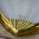 Shell wall lamp, glass and brass.