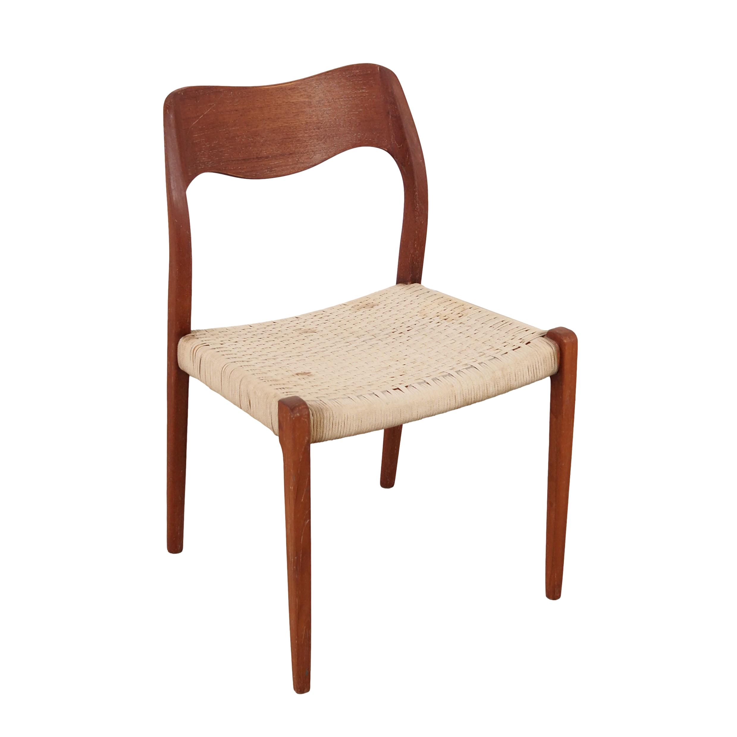 Teak chair, Danish design, 1960s, designer: Niels Otto Møller