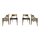 4 chaises H Vestevig Eriksen, Møbelfabrik. Danemark 1960
