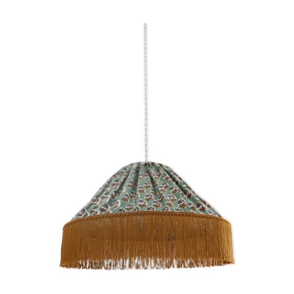 Suspension textile conique Bella imprimée ''bohemian flora