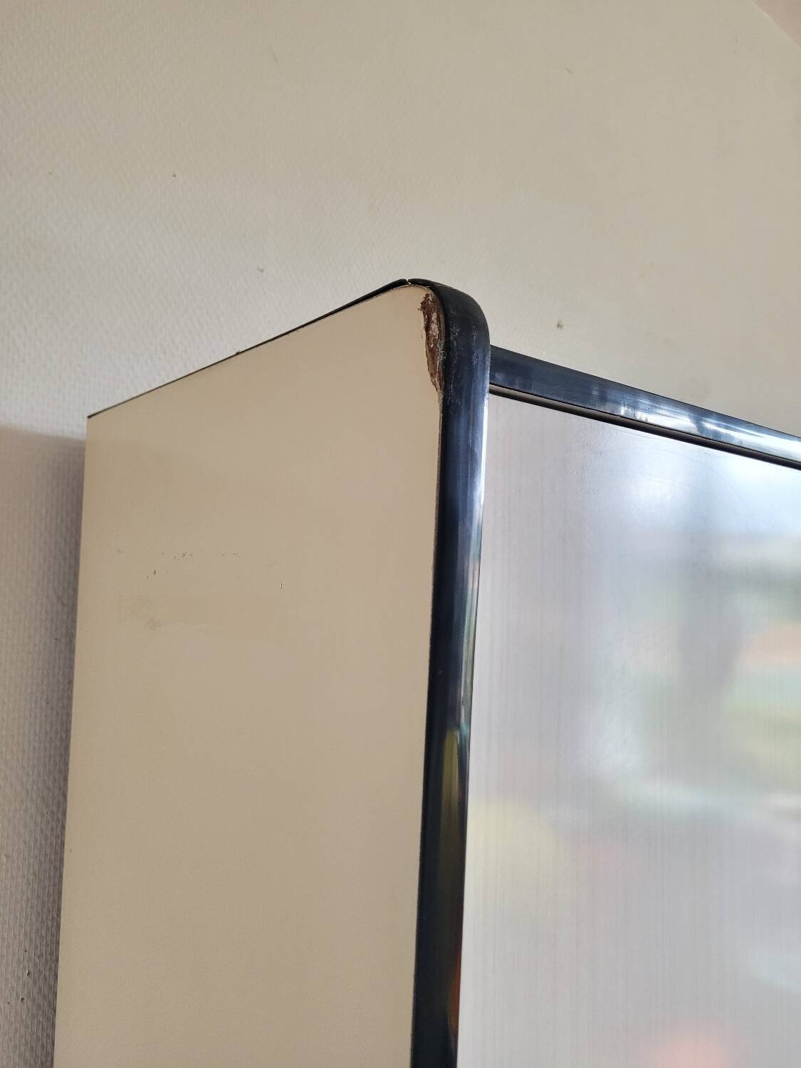 Vintage red and white formica sideboard