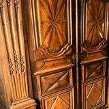 Entrance wardrobe in oak and walnut