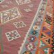 Oriental Kilim Rug Shiraz Gashgaï Antique: 1.50 X 2.85 Metres -