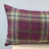 Rectangular cushion tartan fabric