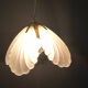 Vintage Italian glass and brass chandelier, 1970s