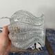 Lampe baladeuse vintage en verre ciselé électrifiée à neuf