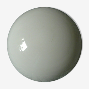 Ceiling lamp in opaline half-moon 1950 diameter: 20cm