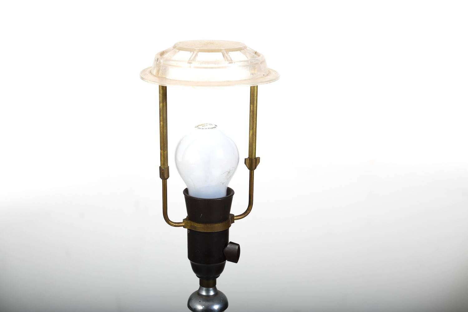 1930s Danish Floor Lamp / New black Shade