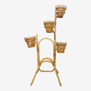 Rattan plant holder