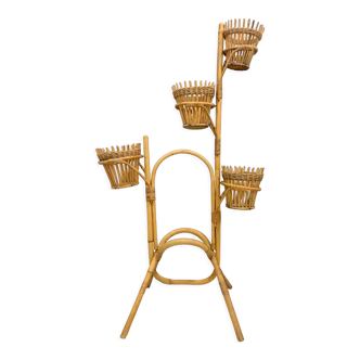 Rattan plant holder