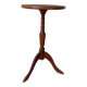 Wooden pedestal table