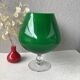 Italian vase on pedestal stem in opal glass - XXL size