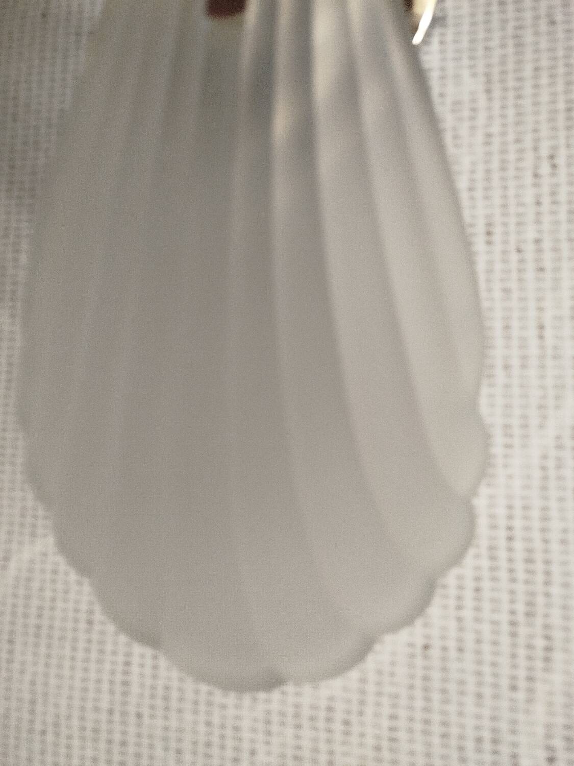 Pair of wall sconces shell lamps Art Deco frosted glass