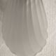 Pair of wall sconces shell lamps Art Deco frosted glass