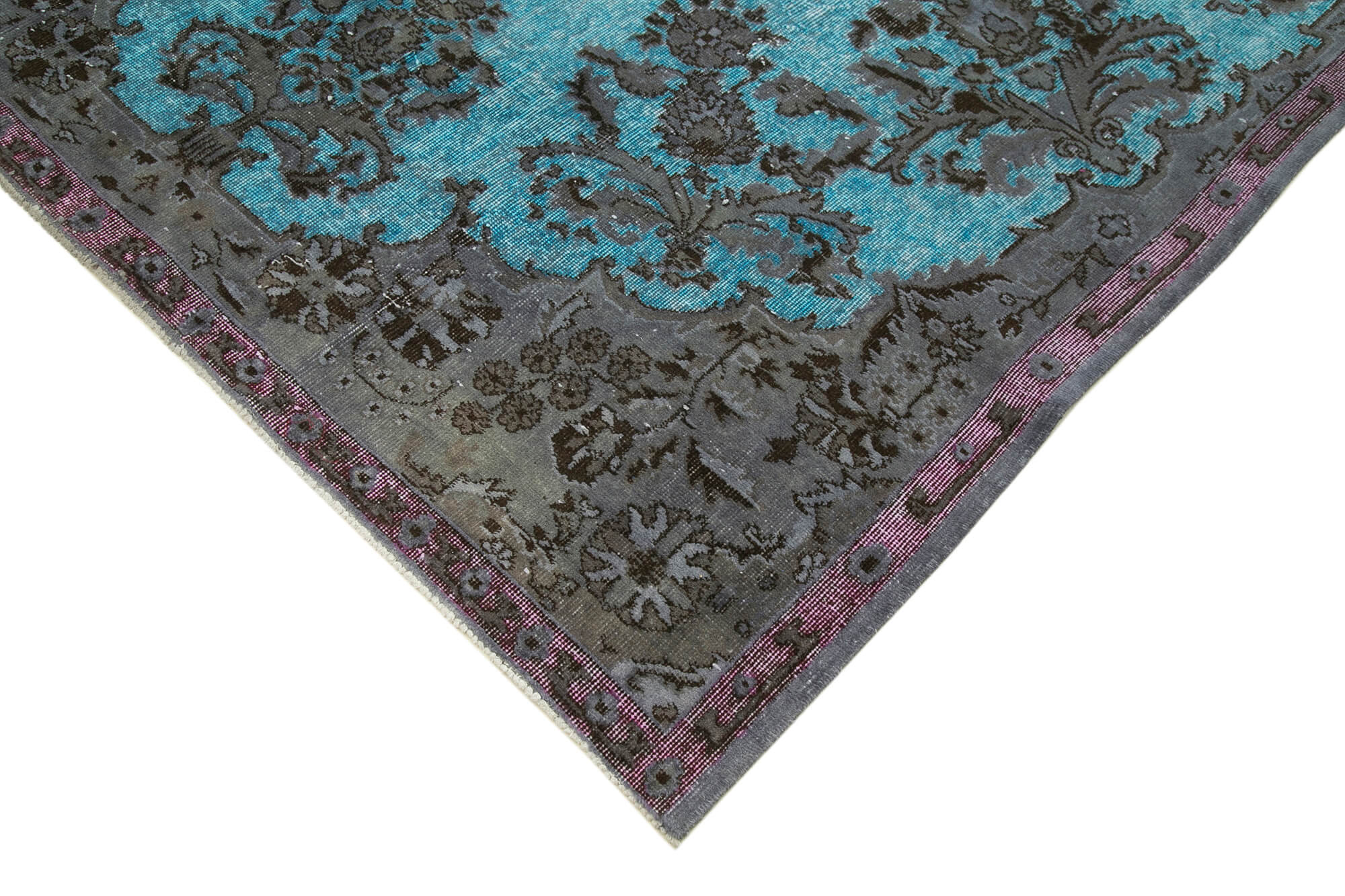 Hand-knotted oriental 1970s 200 cm x 319 cm blue carpet