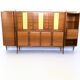 Monumental Wooden Cabinet with Parchment Panels by Gio Ponti, Italy