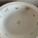 Hollow dish and pie dish pattern golden knots Sarreguemines