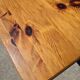 Vintage set pine coffee table and corner table
