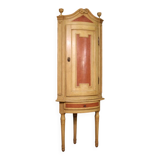 Antique Louis XVI lacquered corner cabinet from the 18th century
