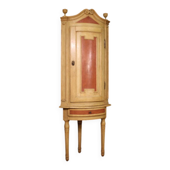 Antique Louis XVI lacquered corner cabinet from the 18th century