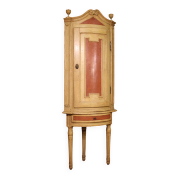Cabinet d'angle laqué Louis XVI ancien du XVIIIe siècle