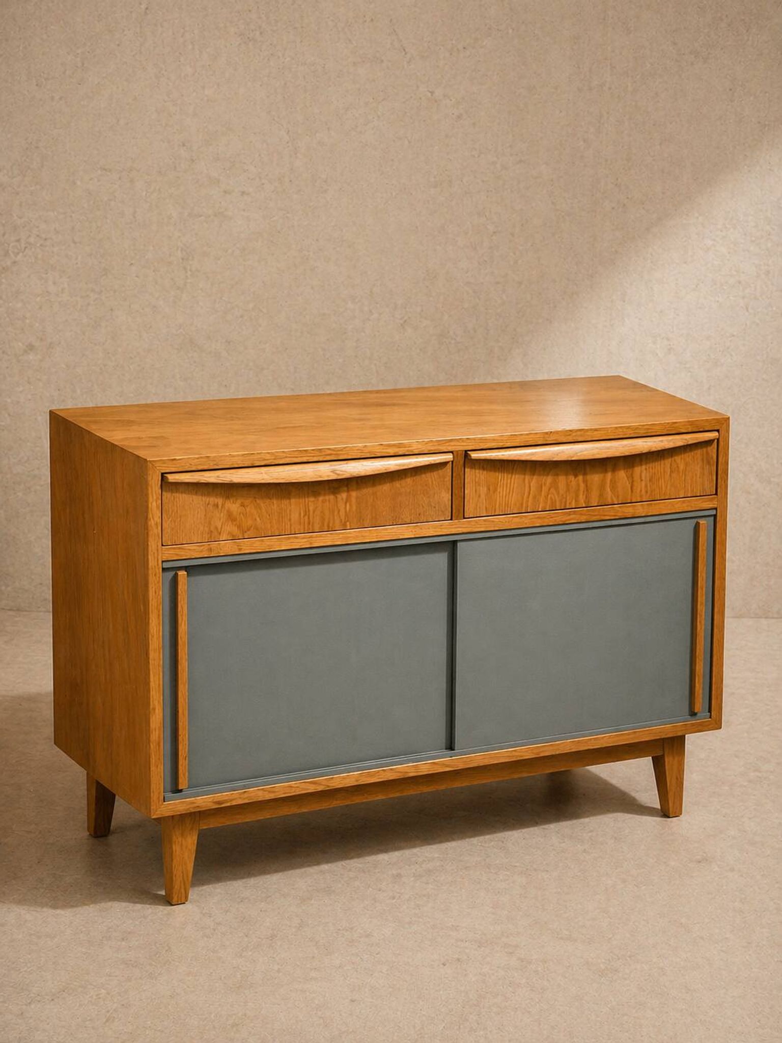 Oak chest of drawers spirit P. Guariche