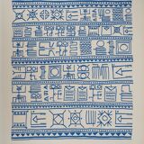 Yona FRIEDMAN: Pictograms of Genesis (Blue), signed original silkscreen
