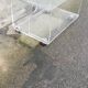 Table basse vintage plexiglas