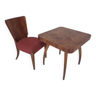 Chair and Table Spider by Jindřich Halabala for Up Zavody, 1940s, Set of 2