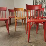 Set of 6 vintage bistro chairs