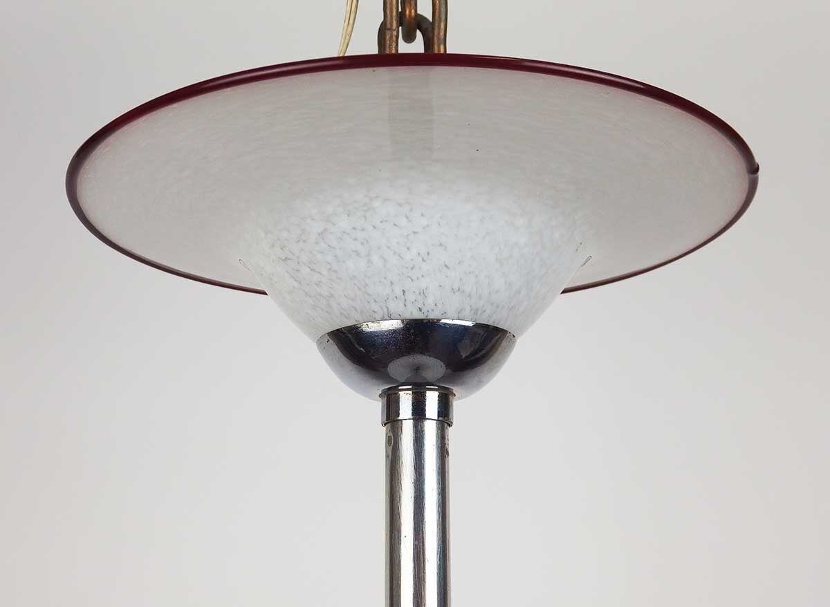 Lustre art déco en verre de clichy