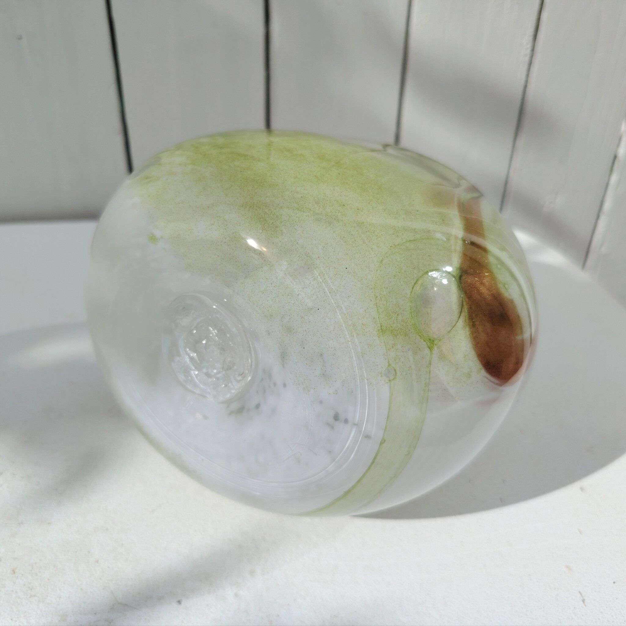 Blown glass vase, Bob the Bleis, Maure-vieil