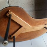 Scandinavian side table shaped bean with three feet