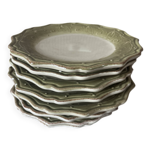 Lot de 8 assiettes dessert
