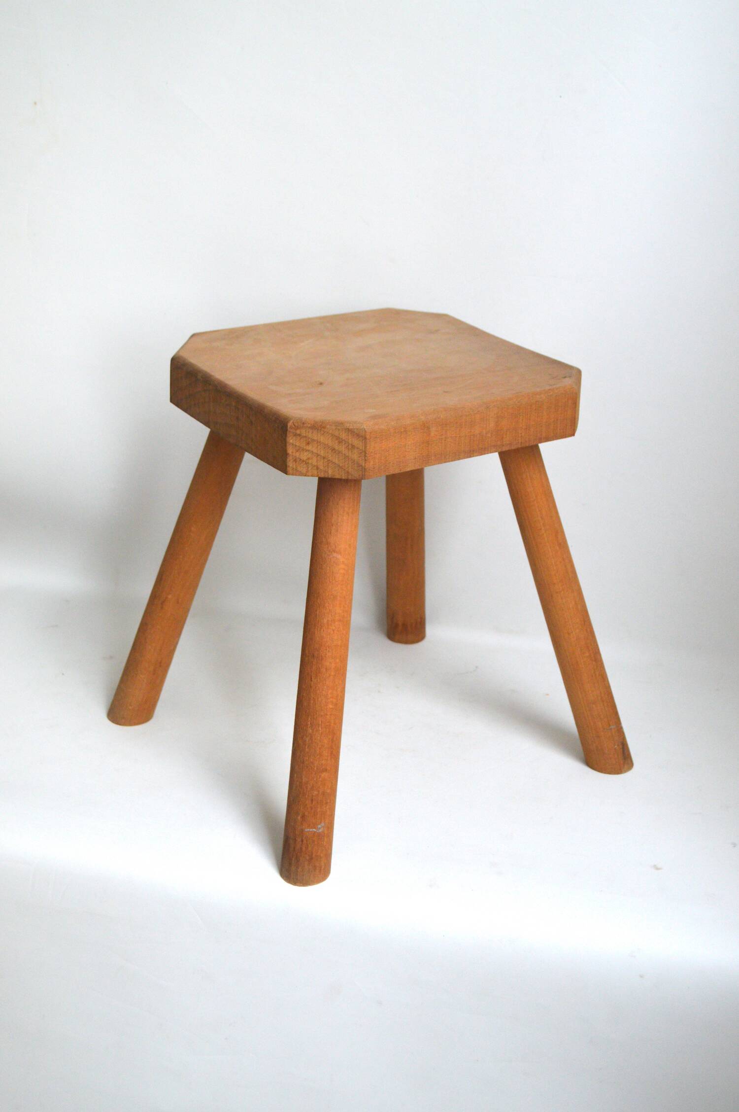Solid wood stool