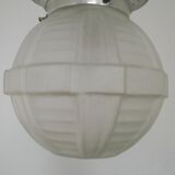 Art Deco ceiling light in glass and metal
