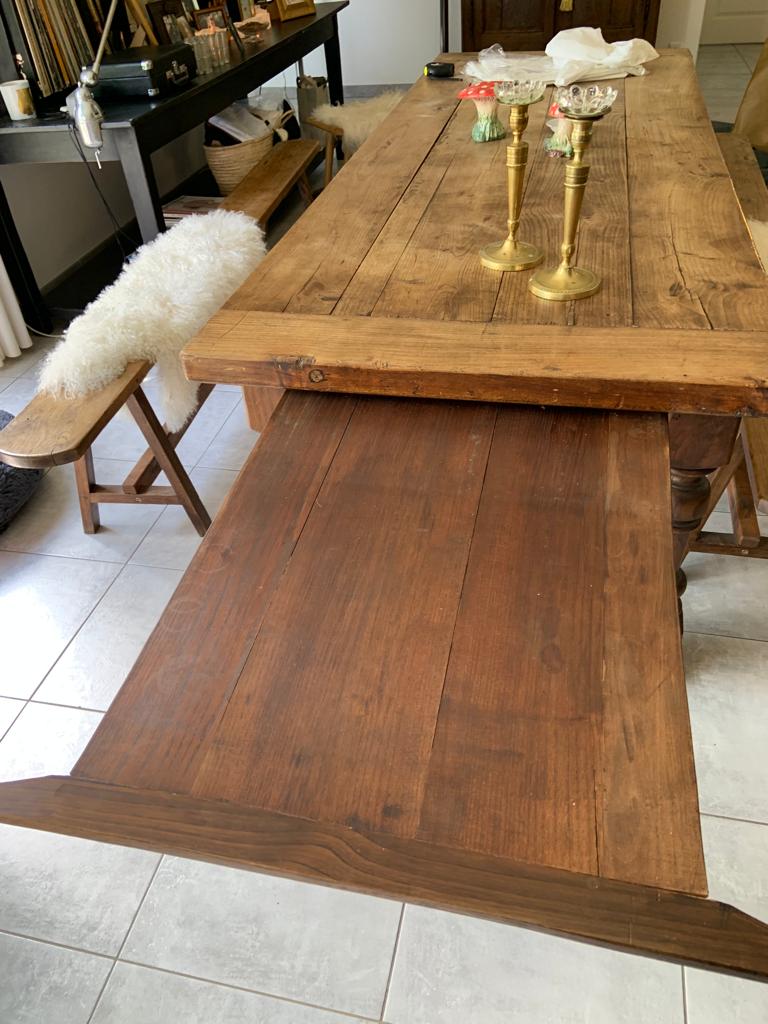 Castle, farm, convent kitchen table