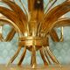 Italian chandelier ear of wheat 5 fires 1960