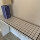 Console tiles mosaic white and black