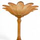 Art Nouveau Glass Compote Vase, Palm Tree Design, French, Early 20th-C