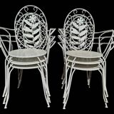 Fauteuils en fer forgé provençal des années 60, set de 6